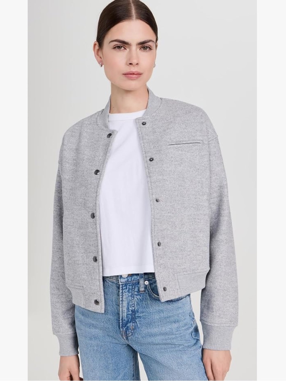 Madewell Knit Bomber Jacket, XL